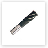 硬质合金焊接螺旋削平型直柄立铣刀