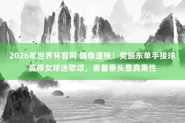 2026年世界杯官网 偶像遭殃！樊振东单手接球赢得女球迷歌颂，害羞垂头显真秉性