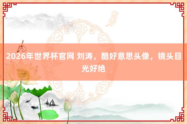 2026年世界杯官网 刘涛,酷好意思头像,镜头目光好绝