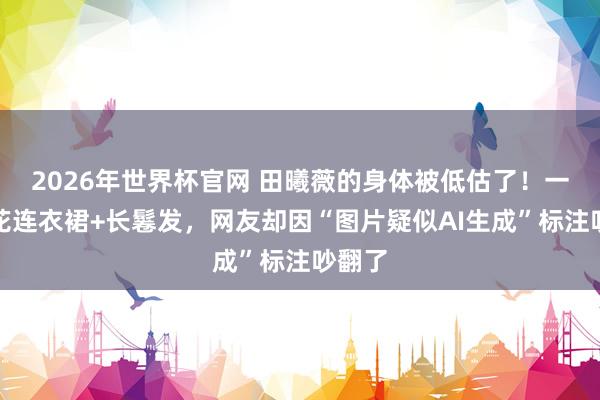 2026年世界杯官网 田曦薇的身体被低估了！一袭碎花连衣裙+长鬈发，网友却因“图片疑似AI生成”标注吵翻了
