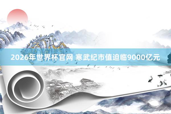 2026年世界杯官网 寒武纪市值迫临9000亿元