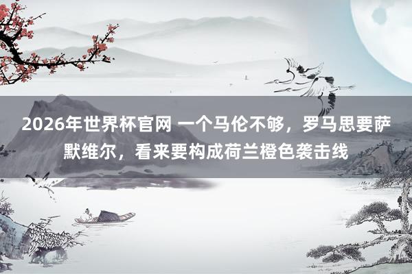 2026年世界杯官网 一个马伦不够,罗马思要萨默维尔,看来要构成荷兰橙色袭击线